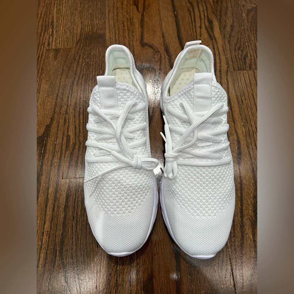 Men's Breathable Lightweight Running Shoes Outdoor Athletic Walking White New - Picture 3 of 7